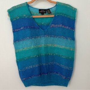 Vintage Renée Tener for Jeanne Pierre Mohair wool blend sweater vest